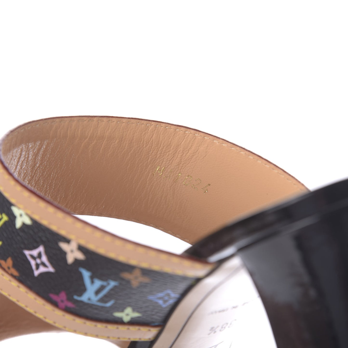 Monogram Multicolor Sandals 38.5 Black