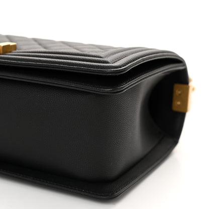 Chanel Caviar Quilted Medium Boy Flap Black 9 of 10