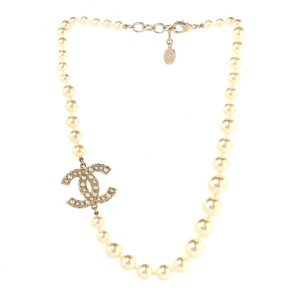 Chanel Pearl CC 100th Anniversary Necklace Light Gold 3 of 5