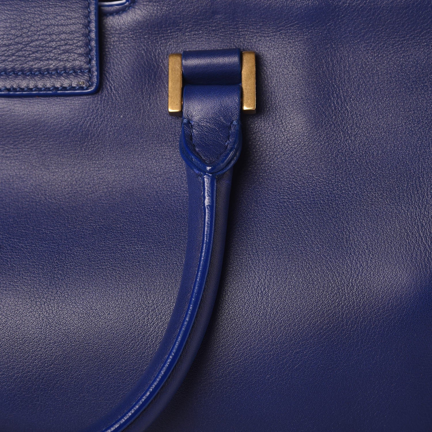 Saint Laurent Calfskin Small Classic Y Cabas Royal Blue 11 of 12