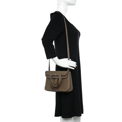 Hermes Taurillon Clemence Halzan 25 Etoupe 2 of 9