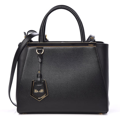 Fendi Vitello Elite Petite 2Jours Tote Black 1 of 8