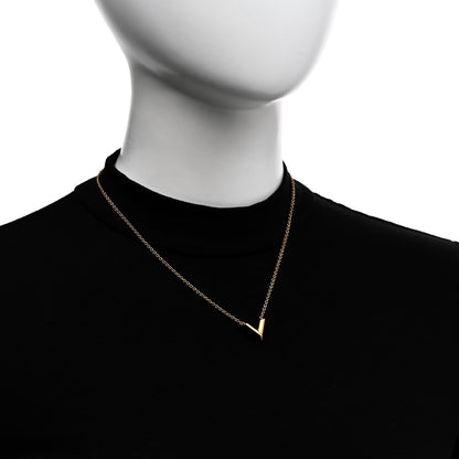 Louis Vuitton Essential V Necklace Rose Gold 2 of 7