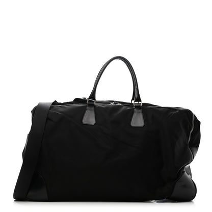 Prada Tessuto Nylon Calfskin Duffle Black 1 of 20