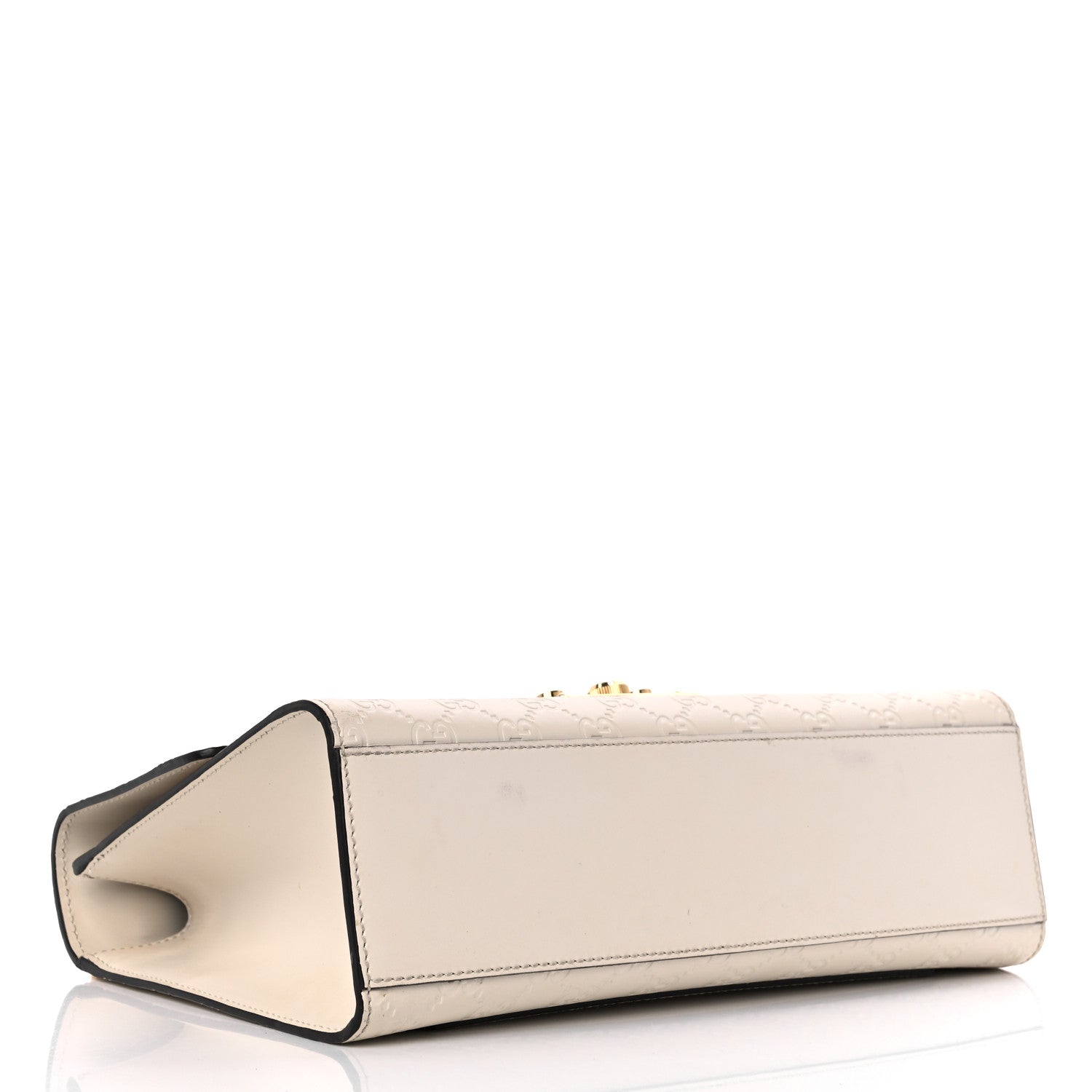 Gucci Guccissima Medium Padlock Shoulder Bag Mystic White 4 of 18