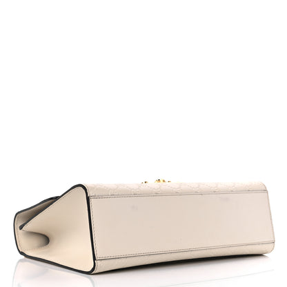 Gucci Guccissima Medium Padlock Shoulder Bag Mystic White 4 of 18