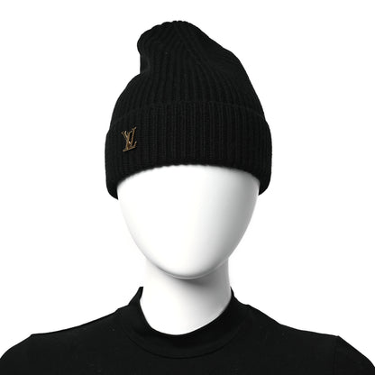 Louis Vuitton Cashmere Ribbed LV Spark Beanie Black 2 of 5