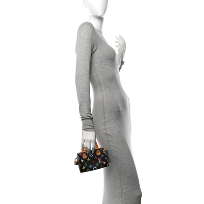 Louis Vuitton Monogram Multicolor Mini Sac HL Speedy Black 2 of 11