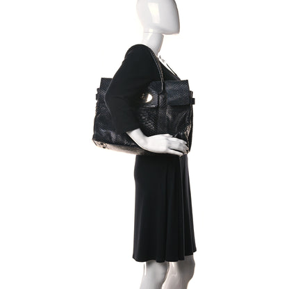 Mulberry Silky Snake Shine Bayswater Ink Blue 2 of 17