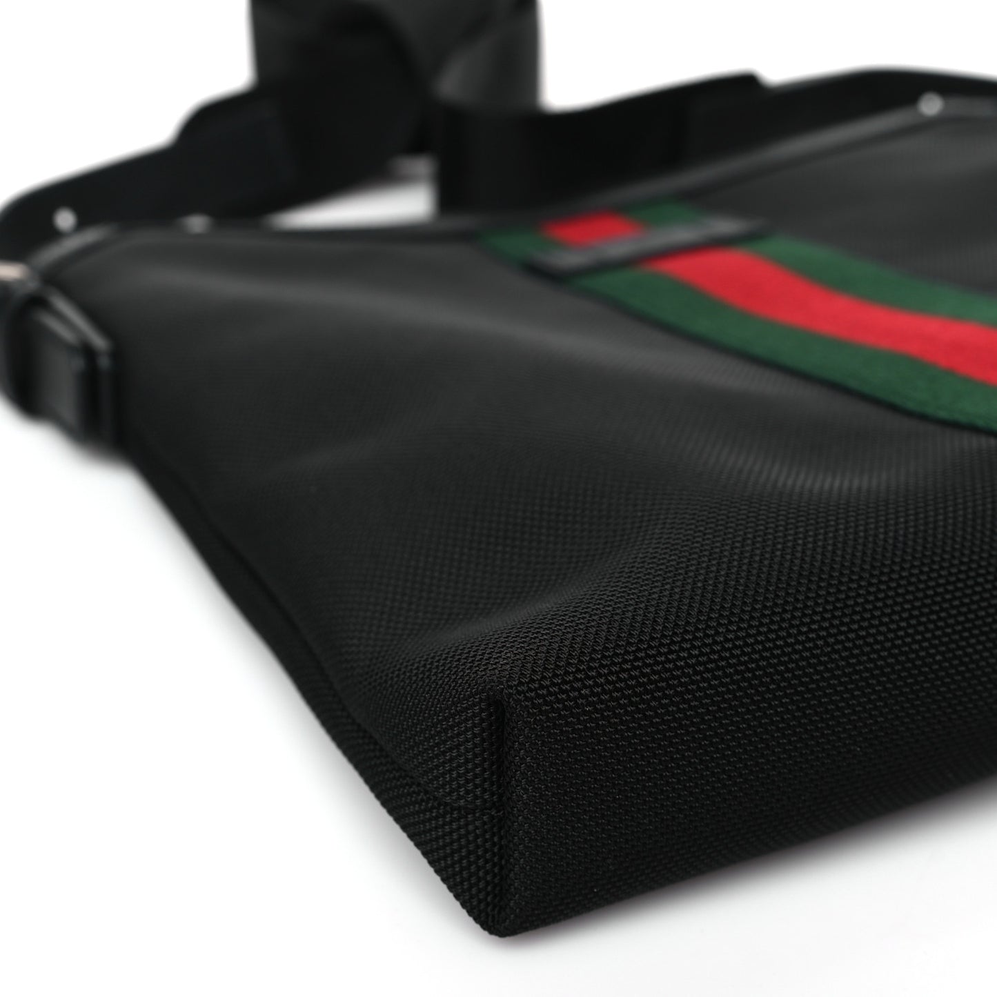 Techno Canvas Web Messenger Bag Black
