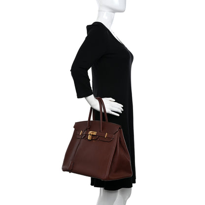 Hermes Fjord Birkin 35 Chocolate 2 of 11