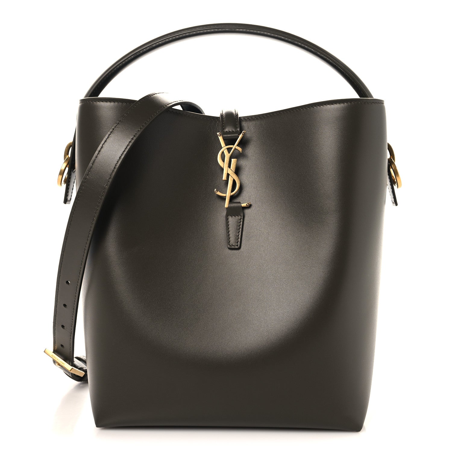 Saint Laurent Shiny Calfskin Le 37 Bucket Bag Deep Musk 1 of 10