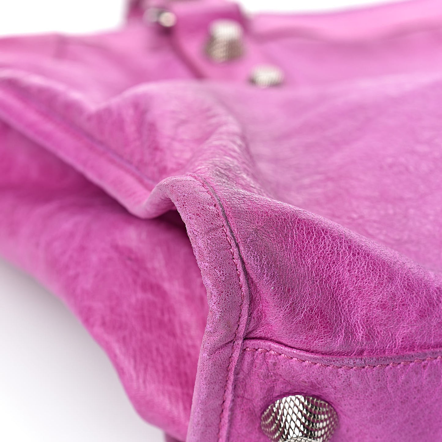 Agneau Giant 21 Silver Hardware Weekender Magenta