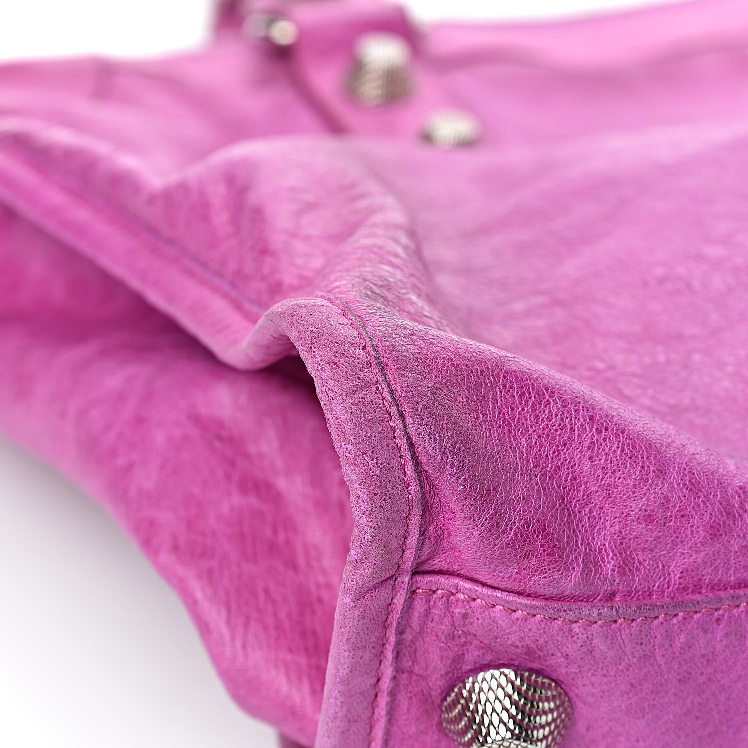 Balenciaga Agneau Giant 21 Silver Hardware Weekender Magenta 21 of 32