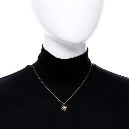 Bulgari 18K Yellow Gold Diamond Fiorever Pendant Necklace 2 of 5