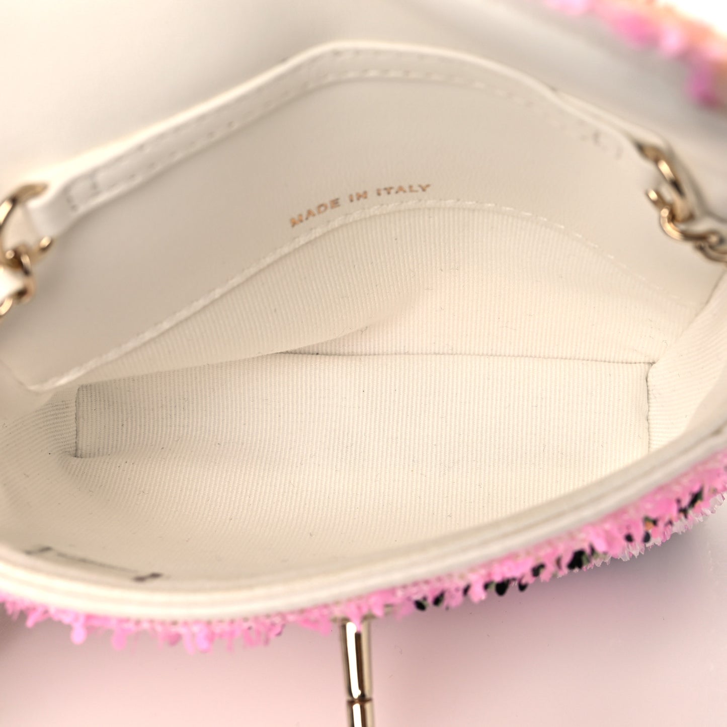 Sequin COCO Clutch With Chain Multicolor