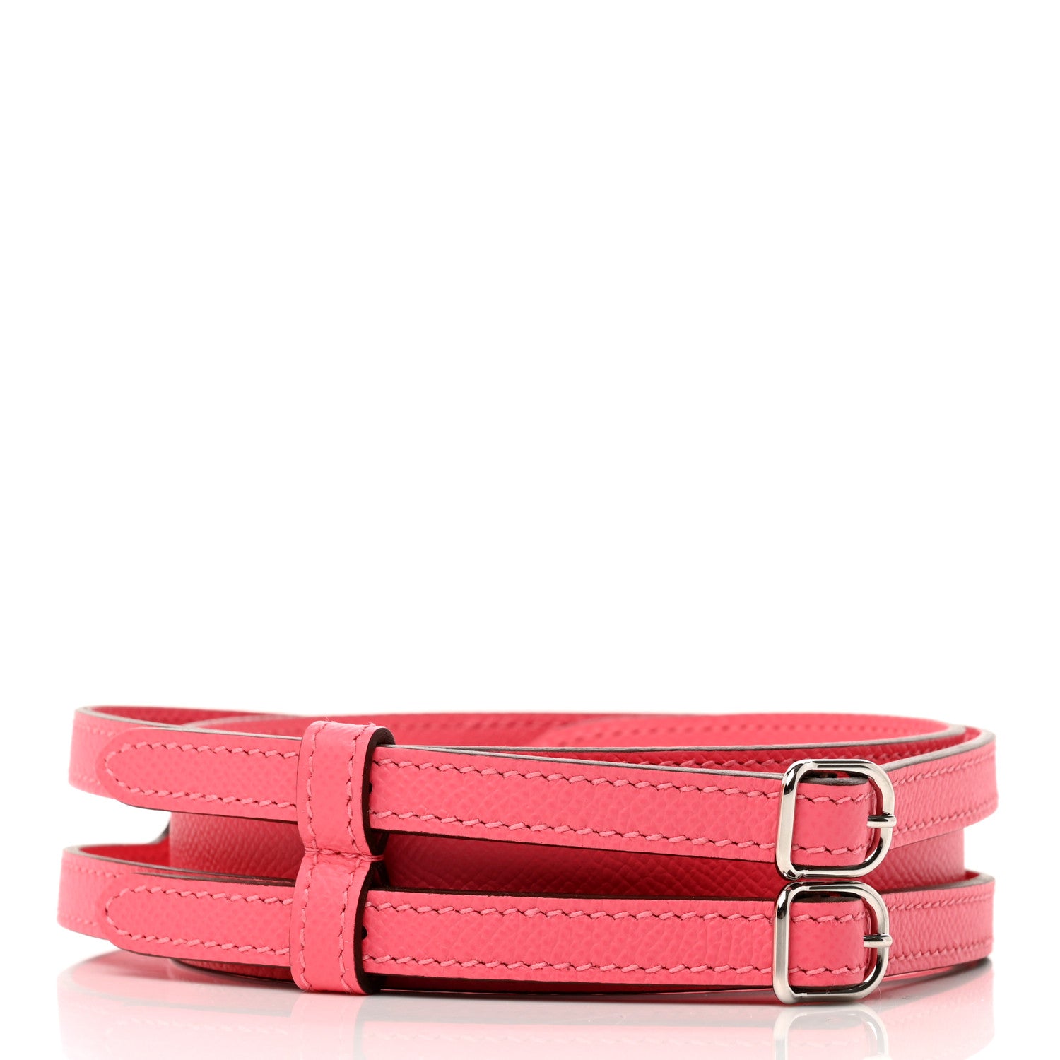 Hermes Epsom 35mm Harnachement Shoulder Strap Rose Azalee 2 of 6