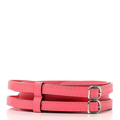 Hermes Epsom 35mm Harnachement Shoulder Strap Rose Azalee 2 of 6