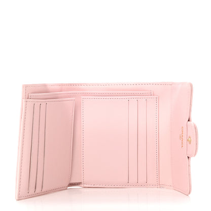 Chanel Caviar Quilted Compact Flap Wallet Light Pink 5 of 9