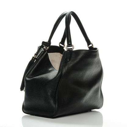 Gucci Pebbled Calfskin Medium Soho Shoulder Bag Black 3 of 7