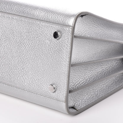 Saint Laurent Metallic Calfskin Small Sac De Jour Silver 8 of 9