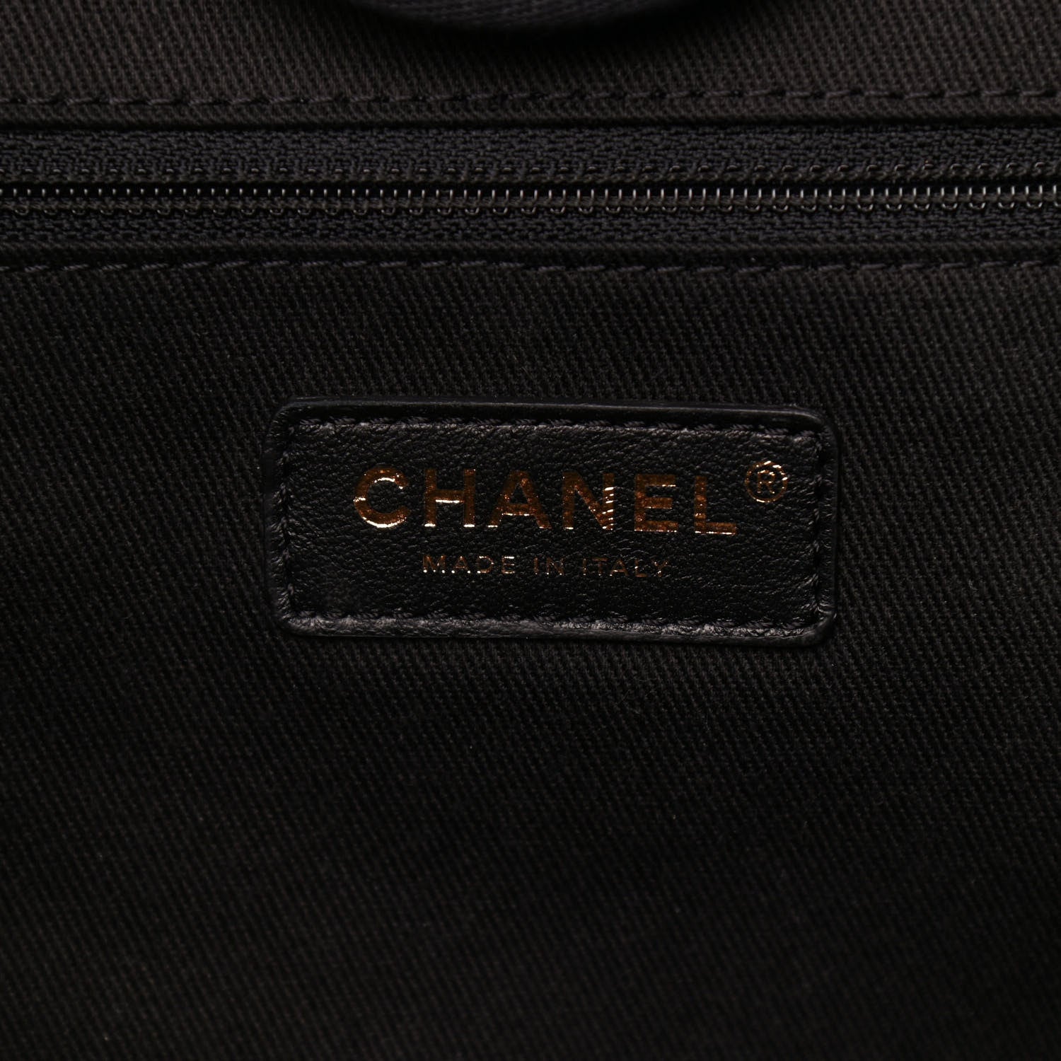 Chanel Mixed Fibers Striped Large Deauville Tote Black 6 of 9