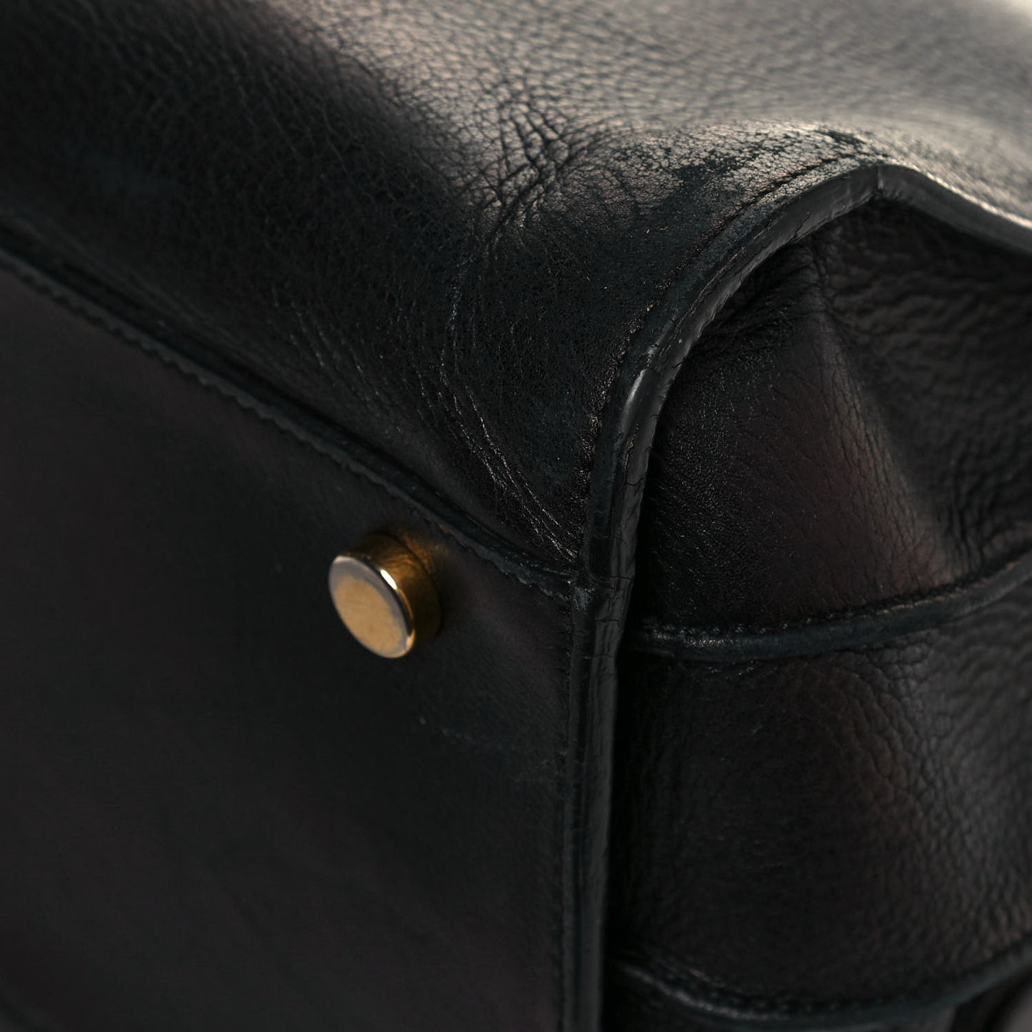 Calfskin Small Sac De Jour Black