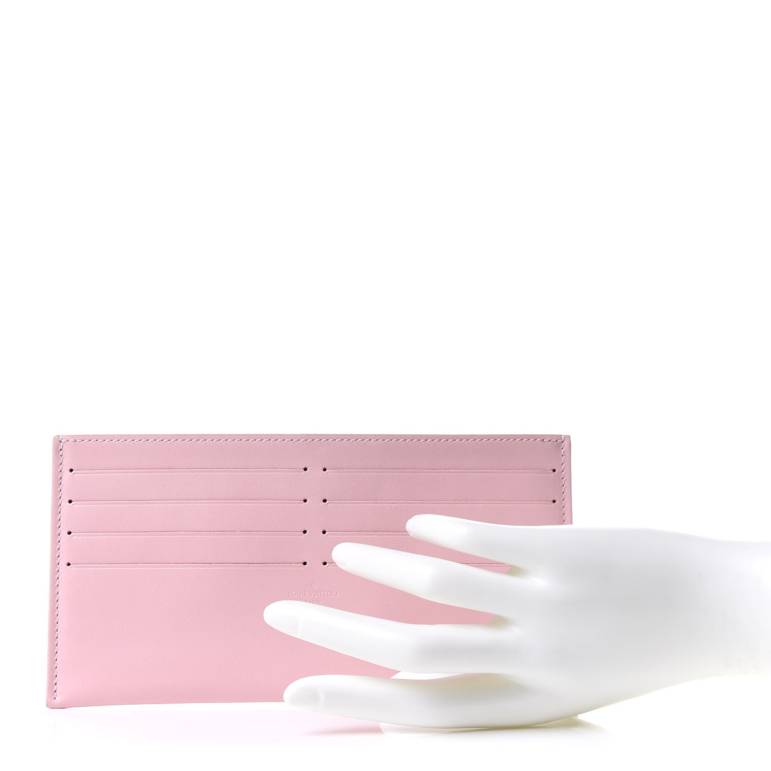 Louis Vuitton Calfskin Felicie Card Holder Insert Rose Ballerine 2 of 7