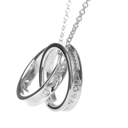 Tiffany Sterling Silver 1837 Interlocking Circles Pendant Necklace 4 of 7