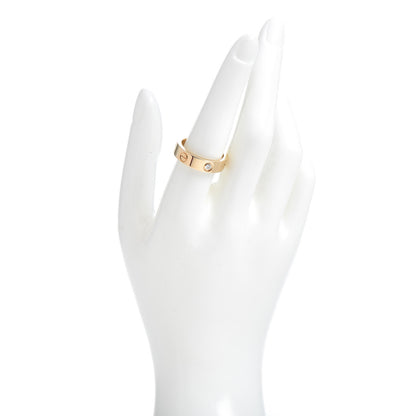 Cartier 18K Yellow Gold 3 Diamond 5.5mm LOVE Ring 58 8.5 2 of 5