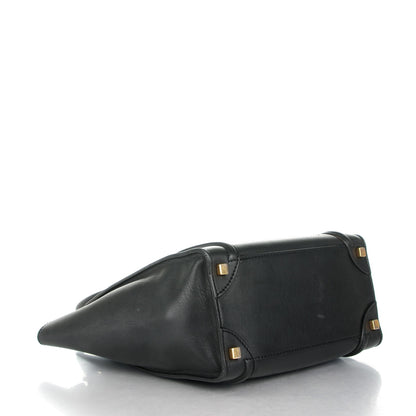 Celine Smooth Calfskin Micro Luggage Black 4 of 9