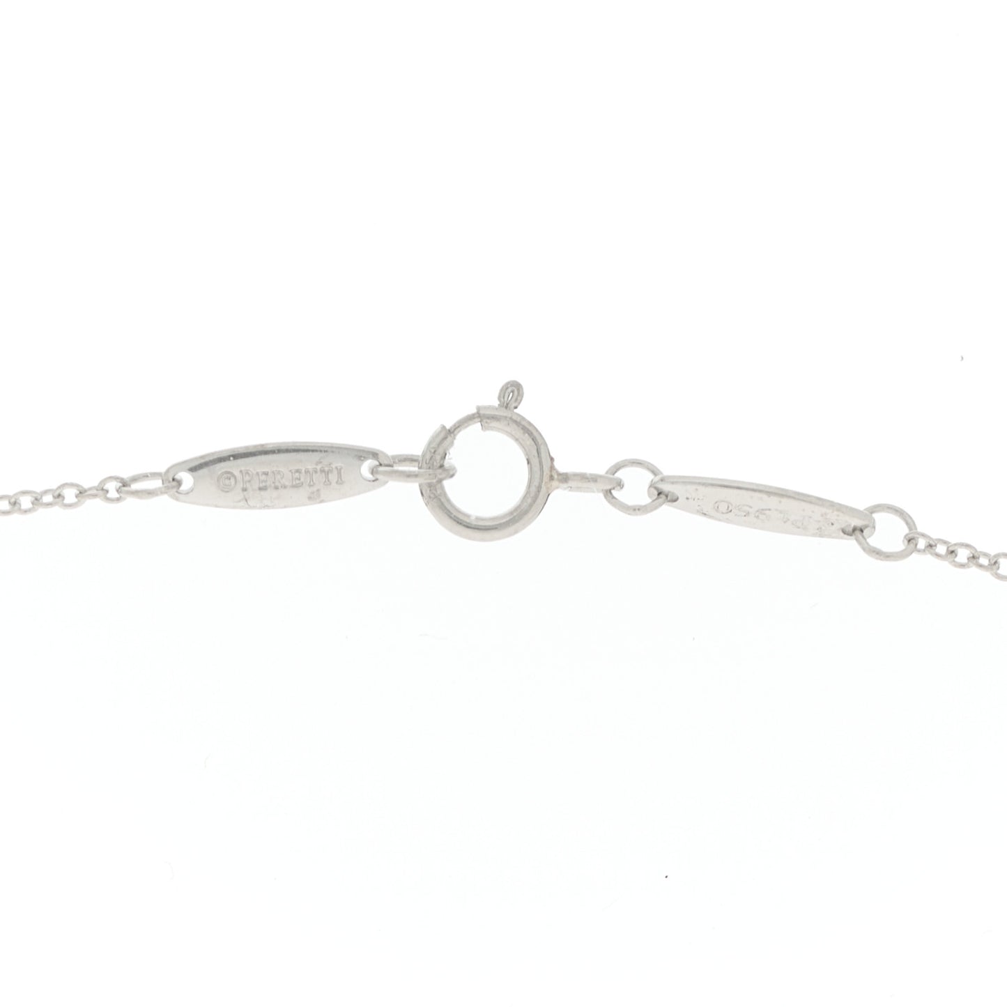 Platinum Diamond .17ct Elsa Peretti Diamonds By The Yard Pendant Necklace