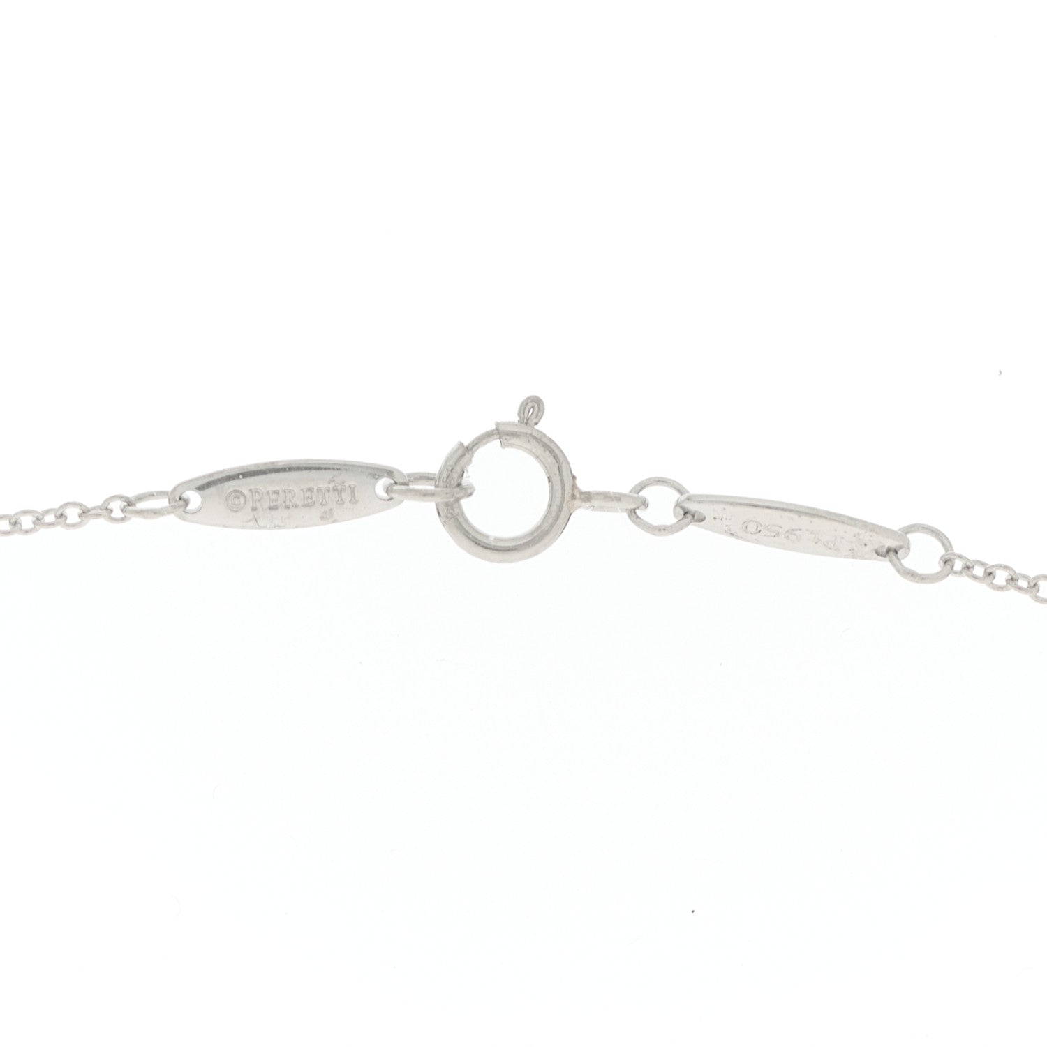Tiffany Platinum Diamond .17ct Elsa Peretti Diamonds By The Yard Pendant Necklace 6 of 11