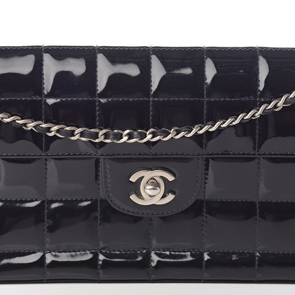 Chanel Patent East West Chocolate Bar Flap Black 8 of 10