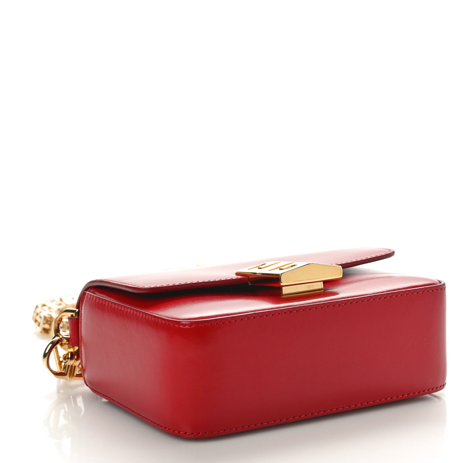 Givenchy Box Calfskin Small 4G Cube Chain Shoulder Bag Dark Red 4 of 10