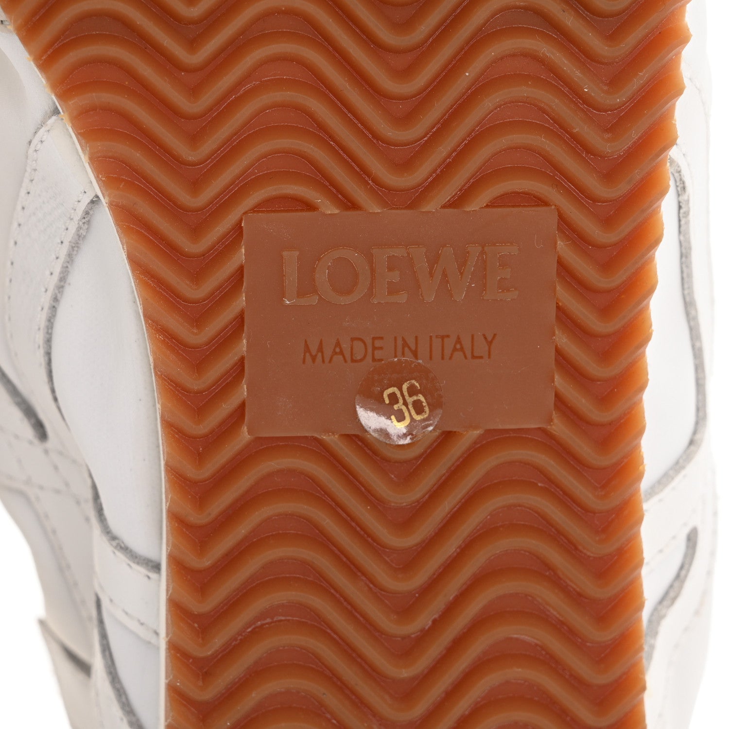 Loewe Calfskin Suede Ballet Runner Sneakers 36 White 7 of 12