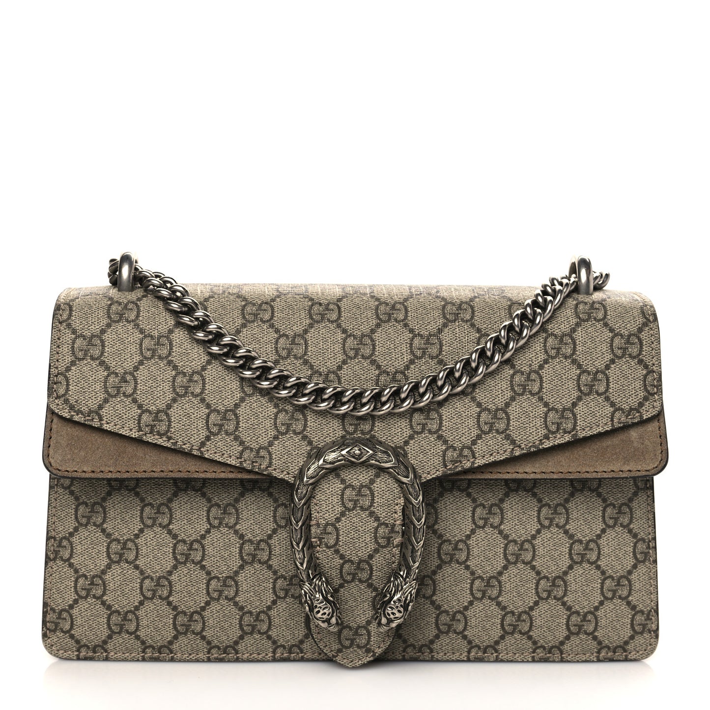 GG Supreme Monogram Small Dionysus Shoulder Bag Taupe