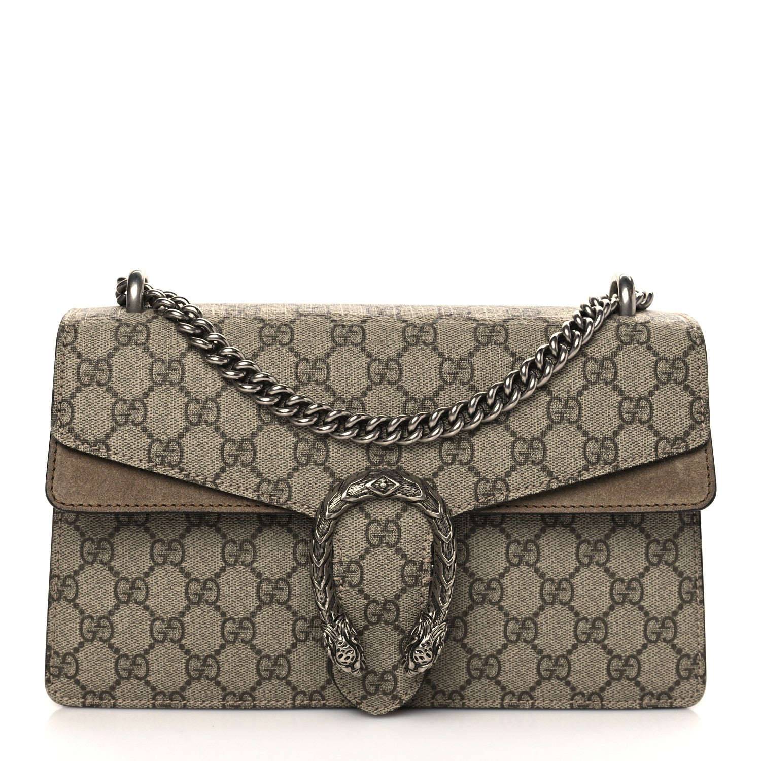 Gucci GG Supreme Monogram Small Dionysus Shoulder Bag Taupe 1 of 7