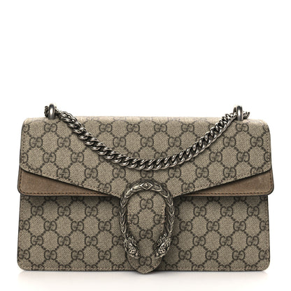 Gucci GG Supreme Monogram Small Dionysus Shoulder Bag Taupe 1 of 7