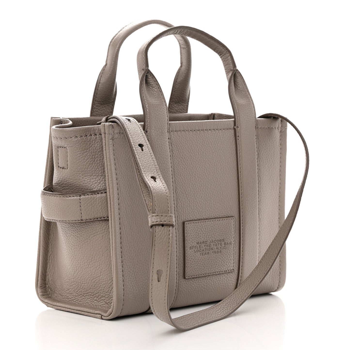 Grained Calfskin Mini The Tote Bag Cement