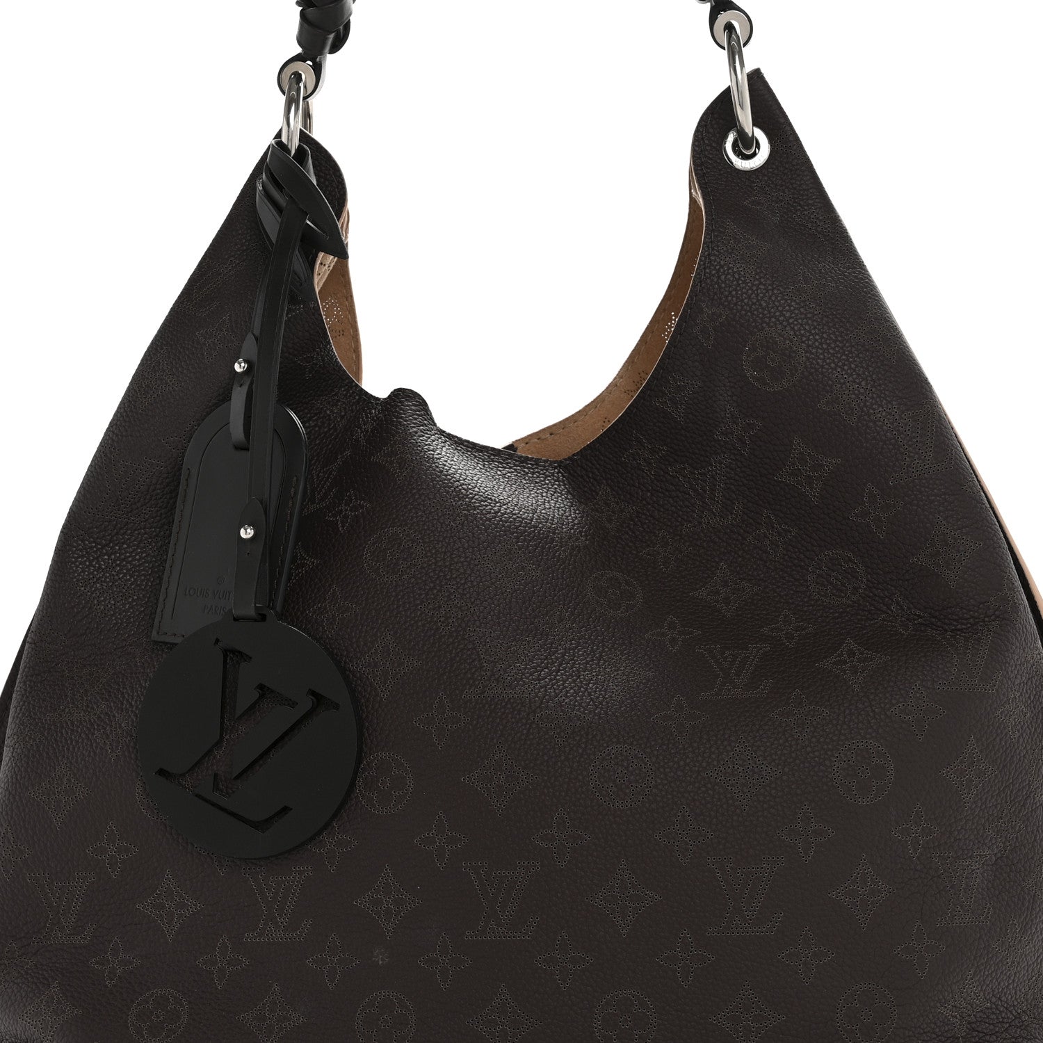 Louis Vuitton Mahina Carmel Hobo Chocolate 7 of 14