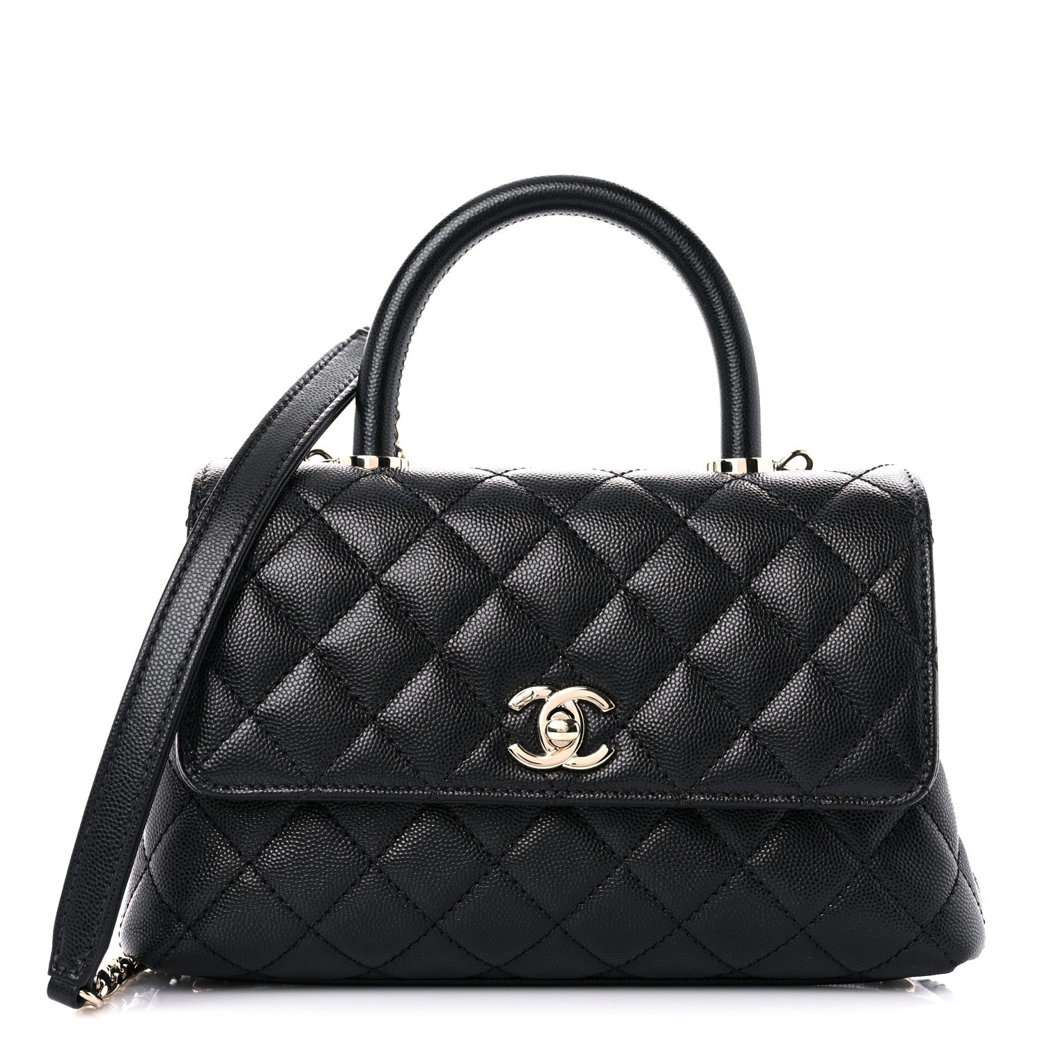 Chanel Caviar Quilted Mini Coco Handle Flap Black 1 of 9