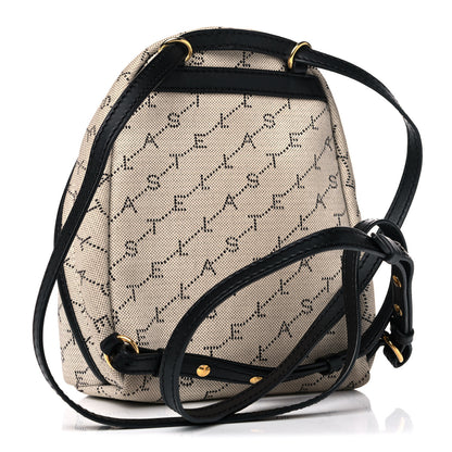 Stella McCartney Canvas Mini Stella Logo Backpack Neutral 2 of 13