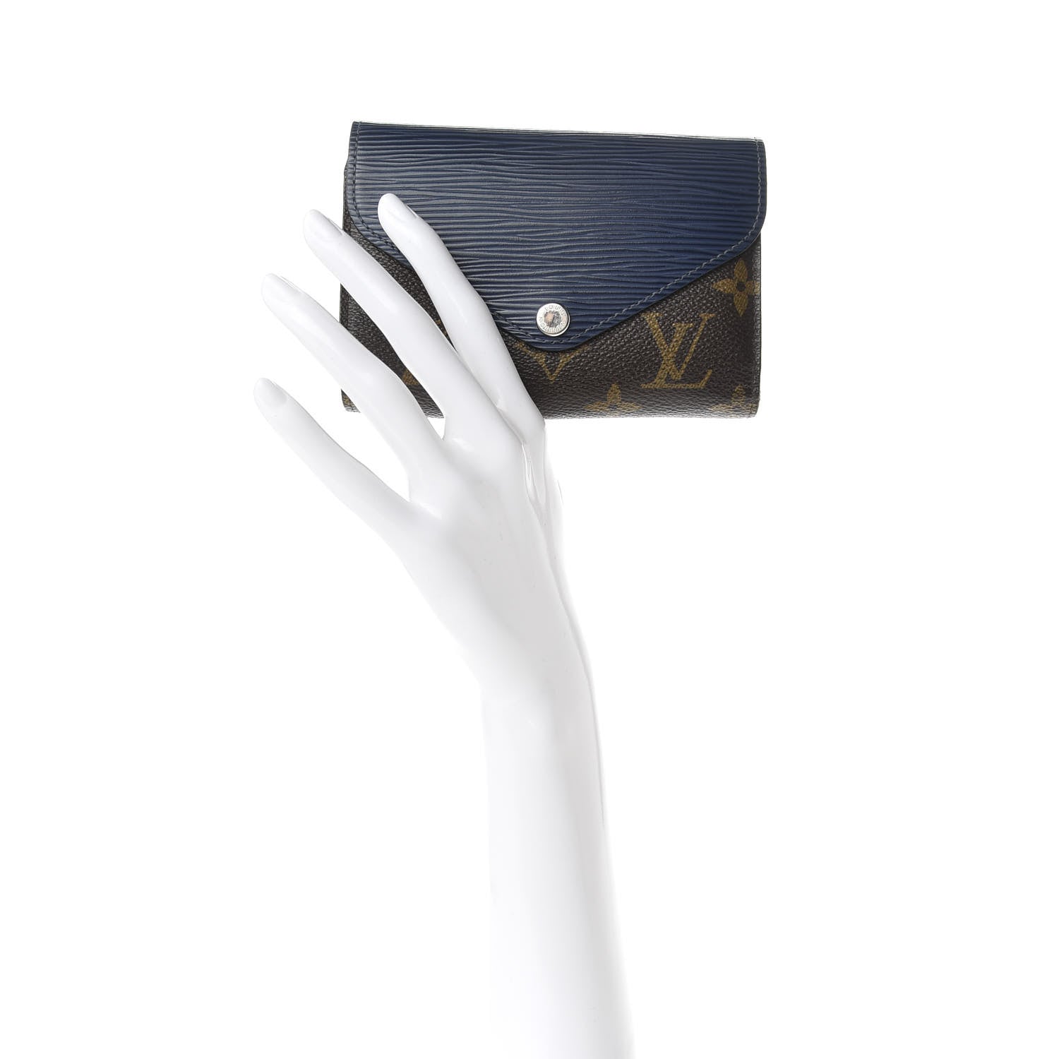 Louis Vuitton Epi Monogram Marie-Lou Compact Wallet Indigo 2 of 12