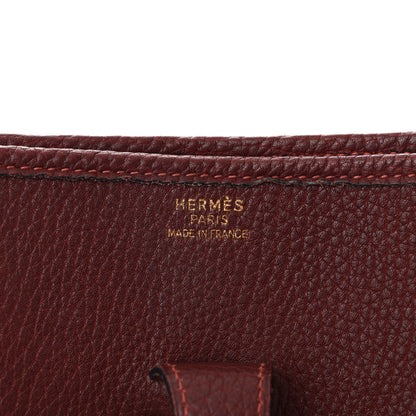 Hermes Togo Evelyne GM Rouge H 6 of 10
