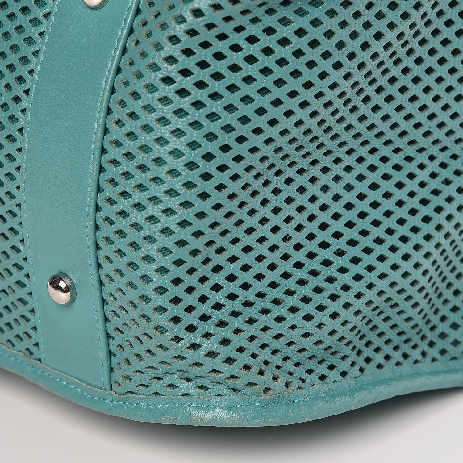 Chanel Calfskin Perforated Up In The Air Tote Green 12 of 12