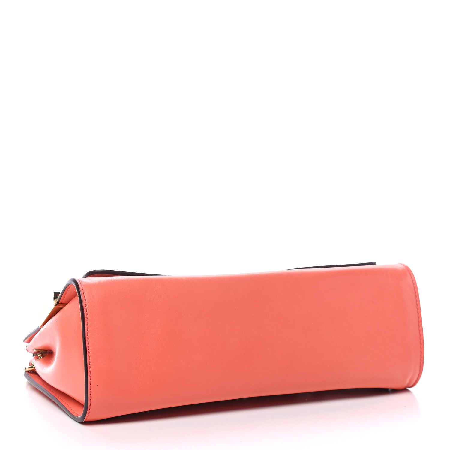 Chloe Lambskin Medium Elle Chain Clutch Coral Pop 4 of 9