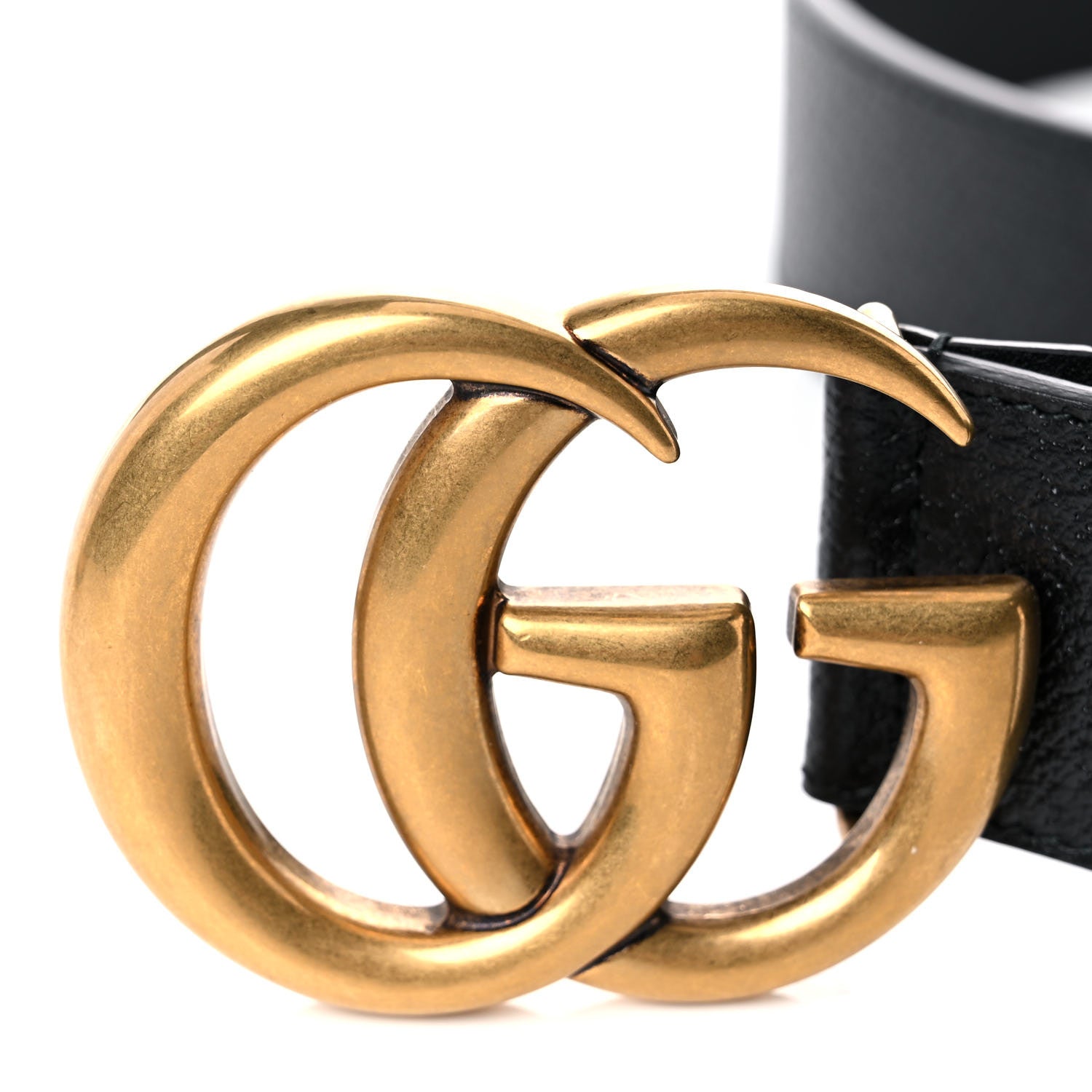 Gucci Textured Calfskin Double G 40mm Belt 90 36 Black 5 of 5