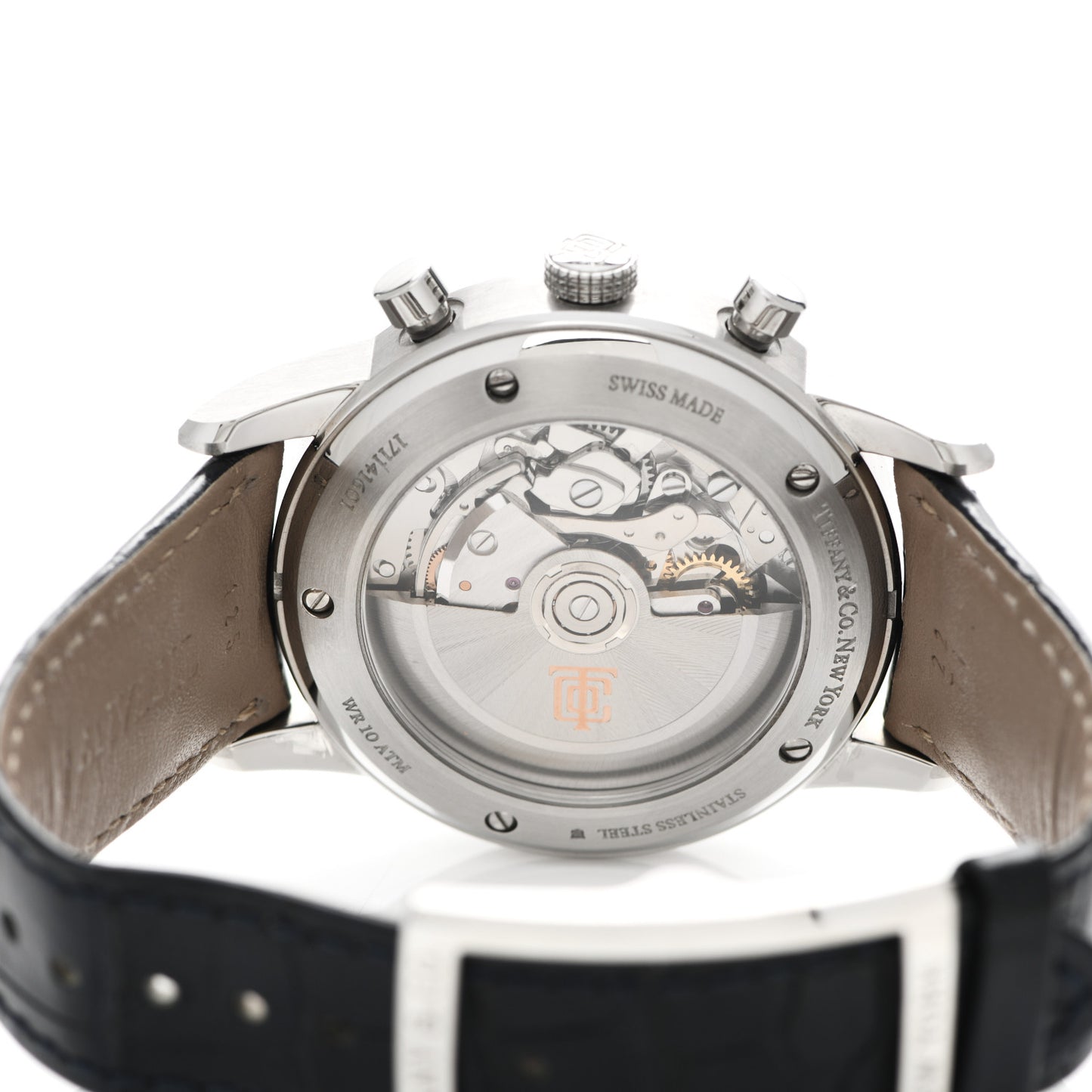 Stainless Steel Alligator 42mm CT60 Chronograph Automatic Watch Blue