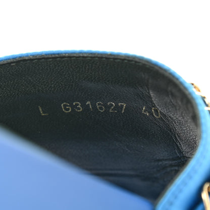 Chanel Canvas Chain Flat Sandals 40 Bright Blue 7 of 16